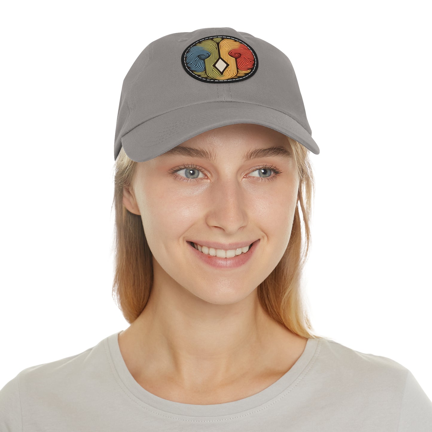Artiformant Dad Hat with Leather Patch (Round)