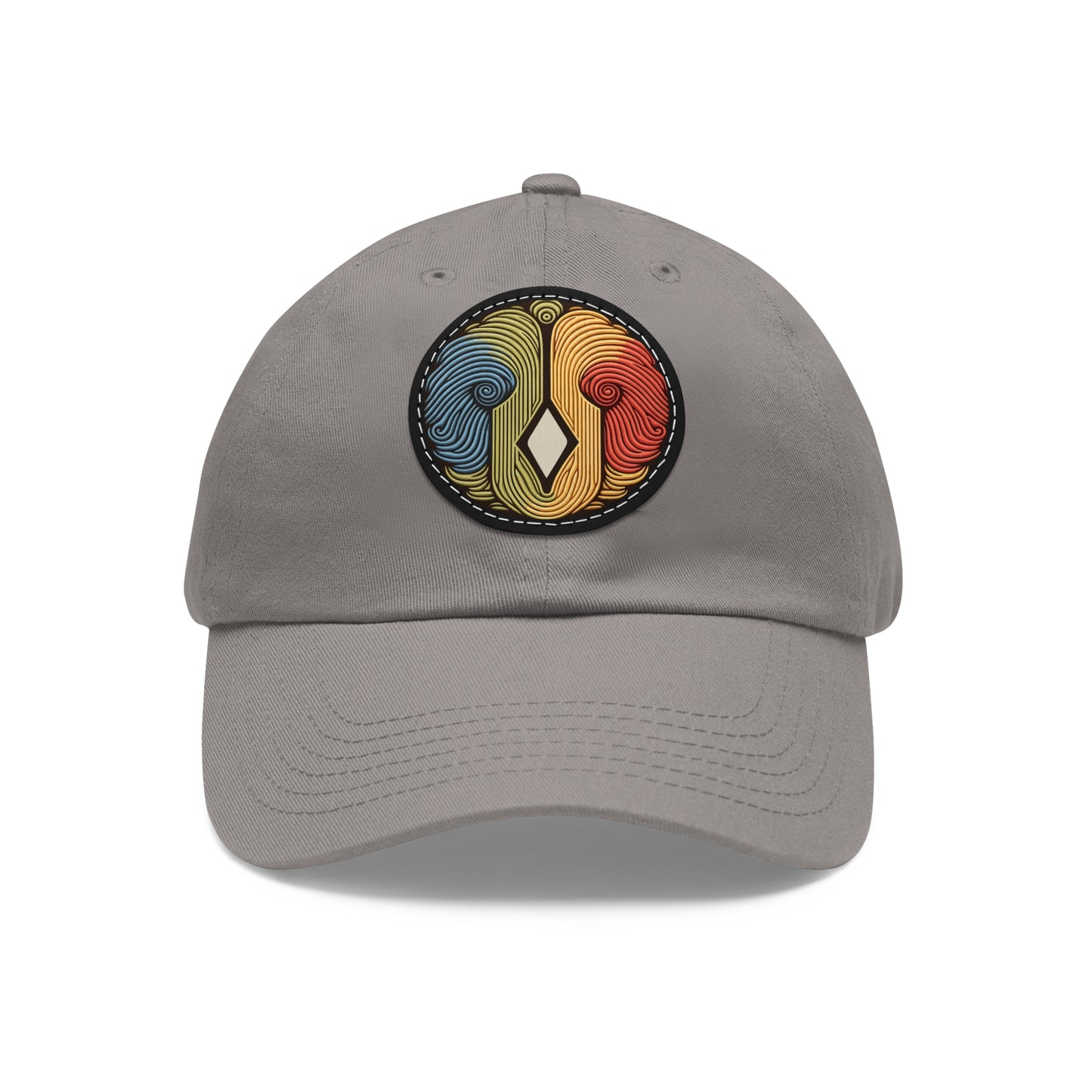 Artiformant Dad Hat with Leather Patch (Round)