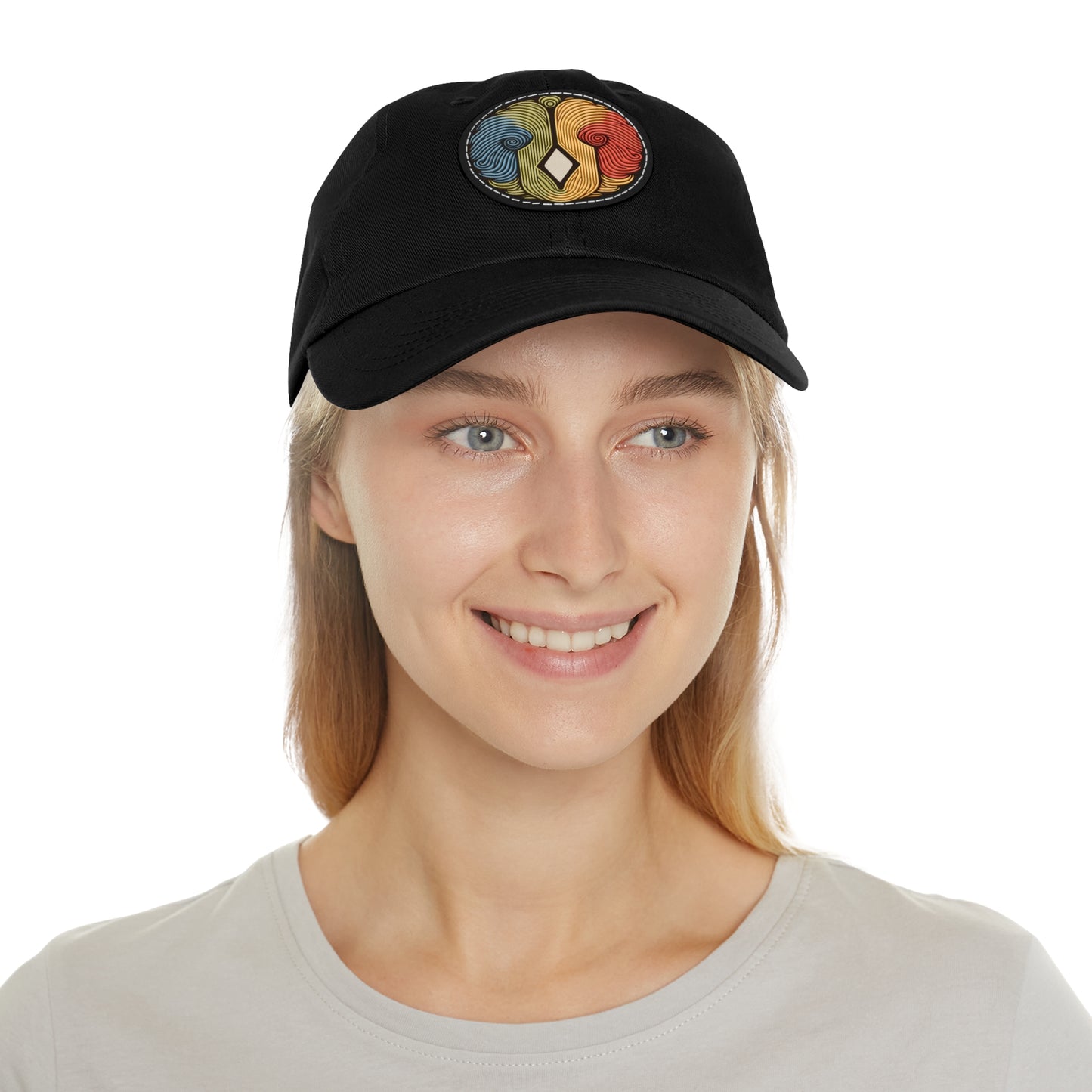 Artiformant Dad Hat with Leather Patch (Round)