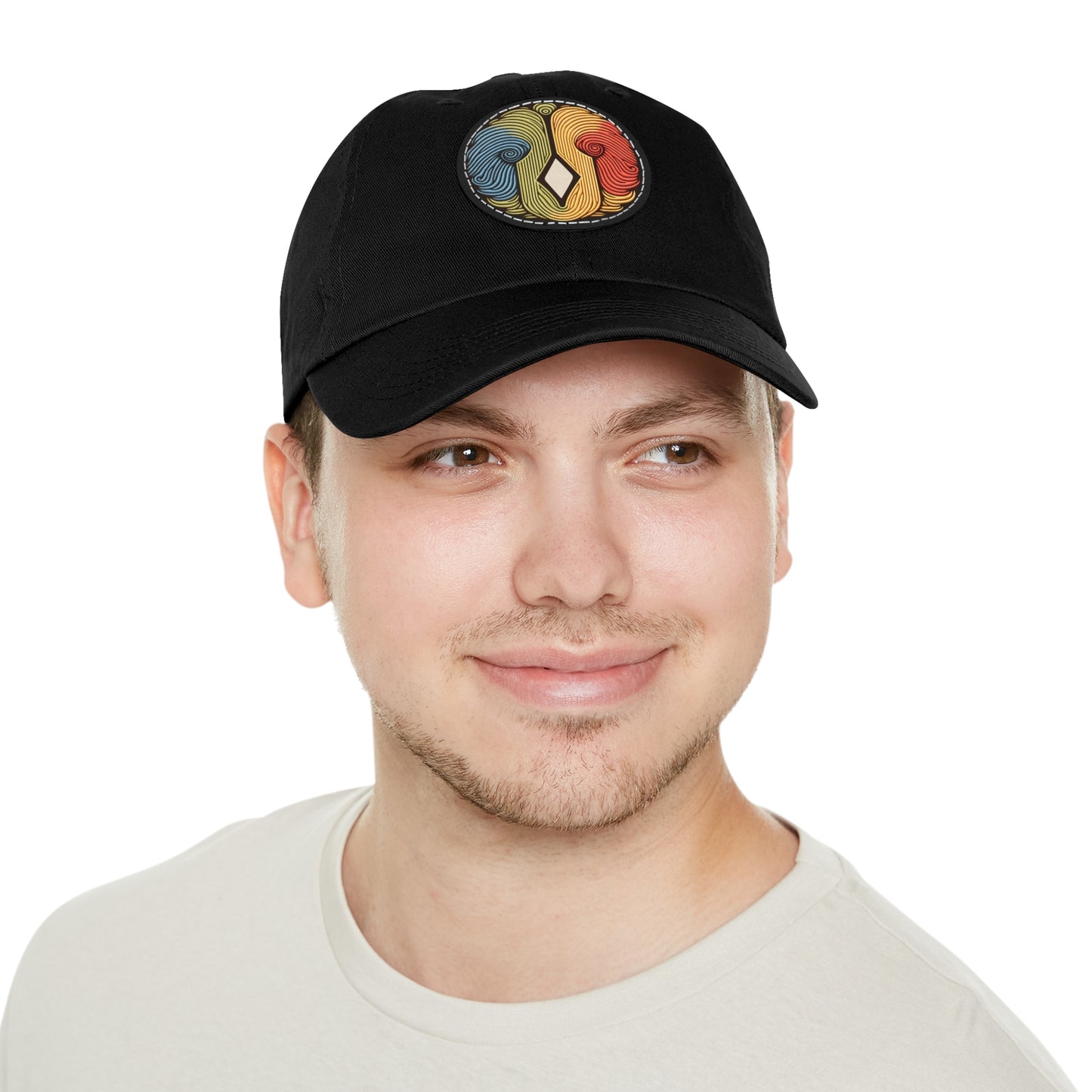 Artiformant Dad Hat with Leather Patch (Round)