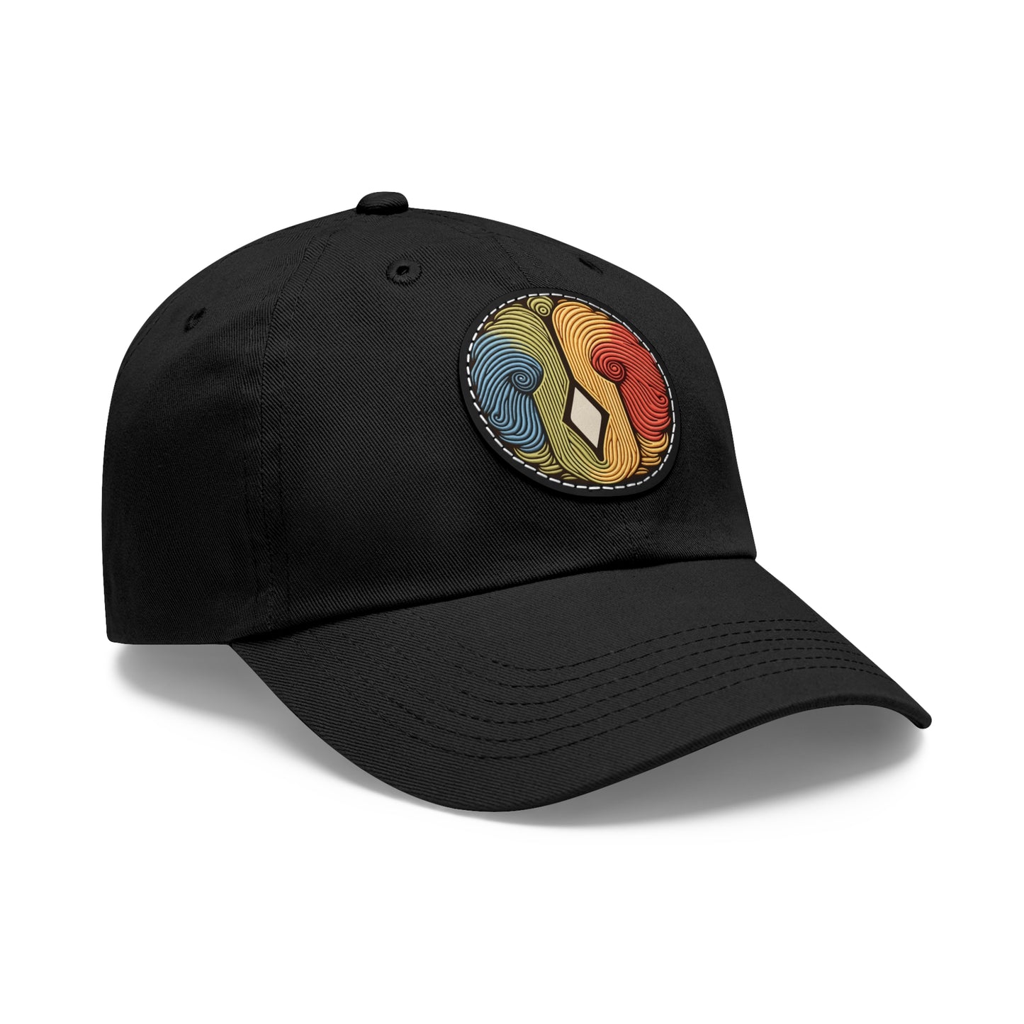 Artiformant Dad Hat with Leather Patch (Round)