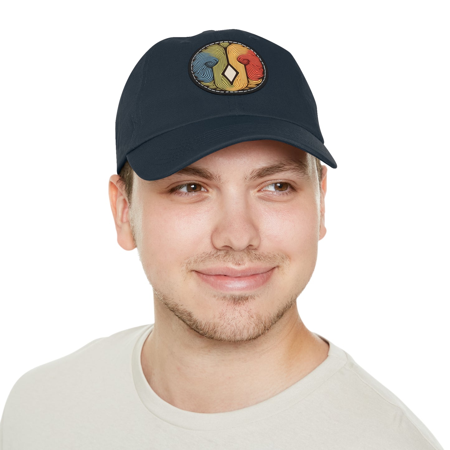 Artiformant Dad Hat with Leather Patch (Round)
