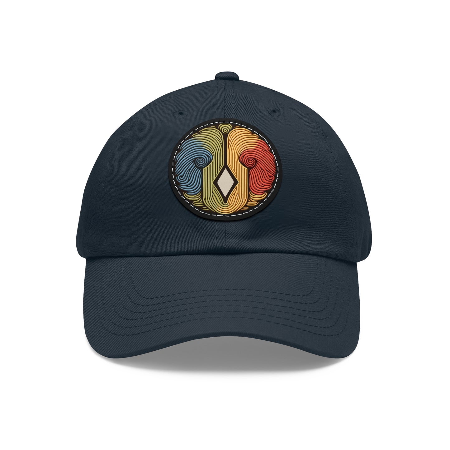 Artiformant Dad Hat with Leather Patch (Round)