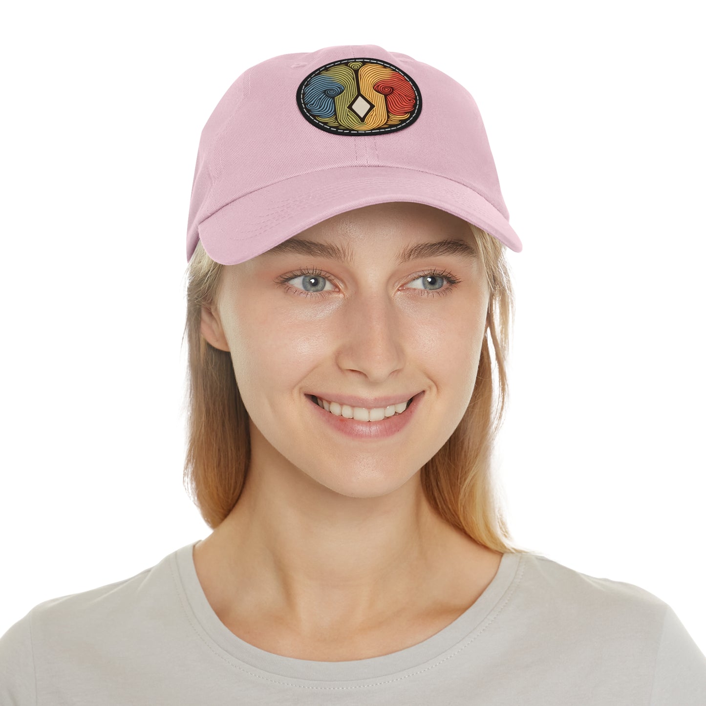 Artiformant Dad Hat with Leather Patch (Round)