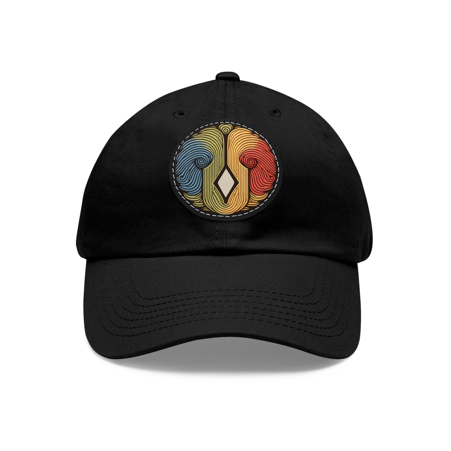 Artiformant Dad Hat with Leather Patch (Round)